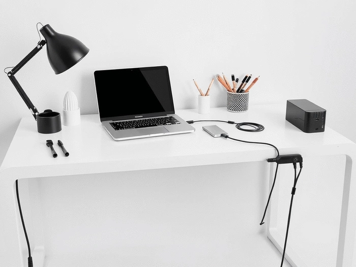 smart desk cable organization tips for productivity