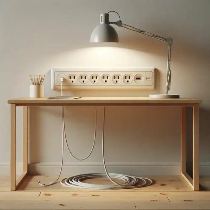 How to Mount a Power Strip Under Your Desk Without Drilling