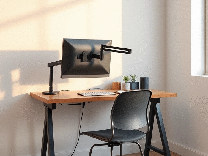 top monitor arms for small desk spaces